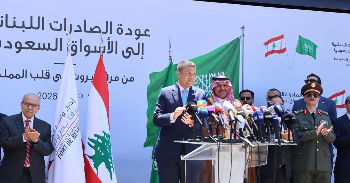 لبنان يصدّر أول شحنة إلى السعودية بعد انقطاع دام خمس سنوات