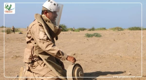 “مسام” ينزع 3,500 مادة متفجرة في اليمن خلال 20 يوماً