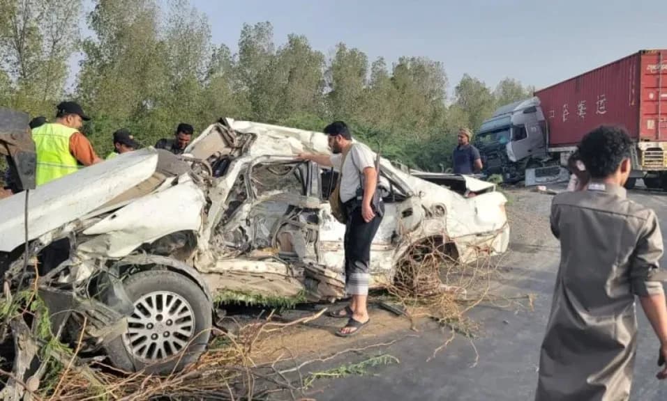 وفاة زوجين في حادث مروري مروع على طريق الضحي بالحديدة