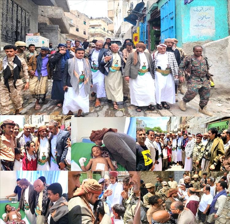 الشيخ صهيب البركاني يزور أسر ضحايا السيول والقصف بــ«تعز» ويقدم واجب العزاء والمواساة