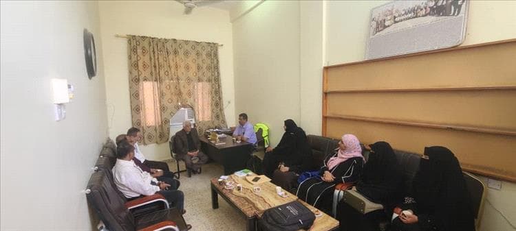 رئيس جامعة لحج يلتقي بوفد كلية الزراعة المشارك  في الدورة التدريبية  بالاردن