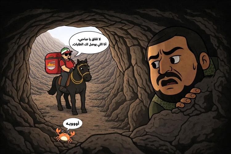 السفارة الأمريكية تنشر كاريكاتيرًا يظهر الحو_ثي مختبئًا في "كهفه" وتوجه رسالة مبطنة