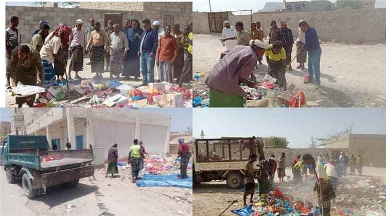 بحضور مدير عام الروضة انطلاق حملة النظافة لتعزيز المظهر الحضاري للمدينة