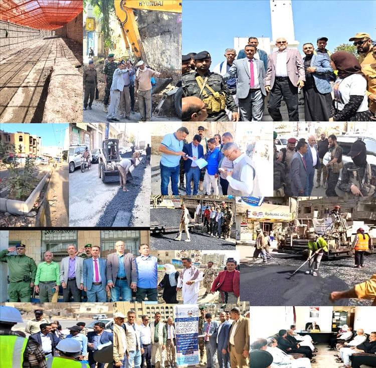 الحضور الميداني والمشاريع الخدمية يقودان حراكاً تنموياً متسارعاً في مديرية القاهرة بـ«تعز»