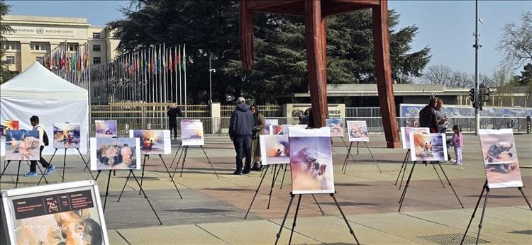 "السودان.. حرب وانتهاكات منسية": الفن يكسر حاجز الصمت في ساحة الأمم بجنيف