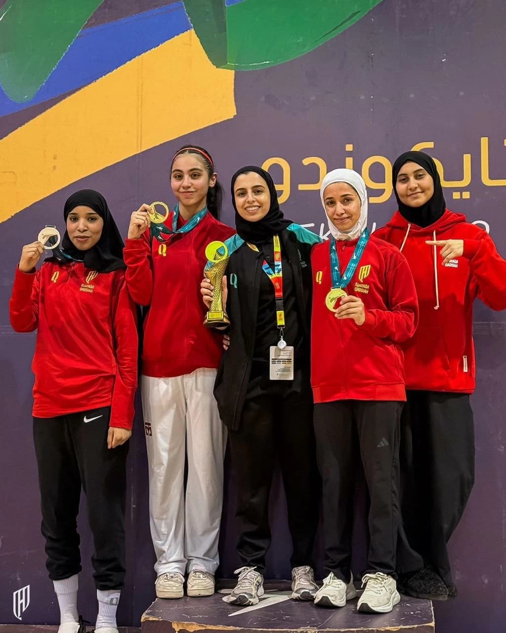 الفريق التايكوندو بنادي القادسية يحصد المركز الأول وثلاث ميداليات في بطولة المملكة للأوزان الأولمبية