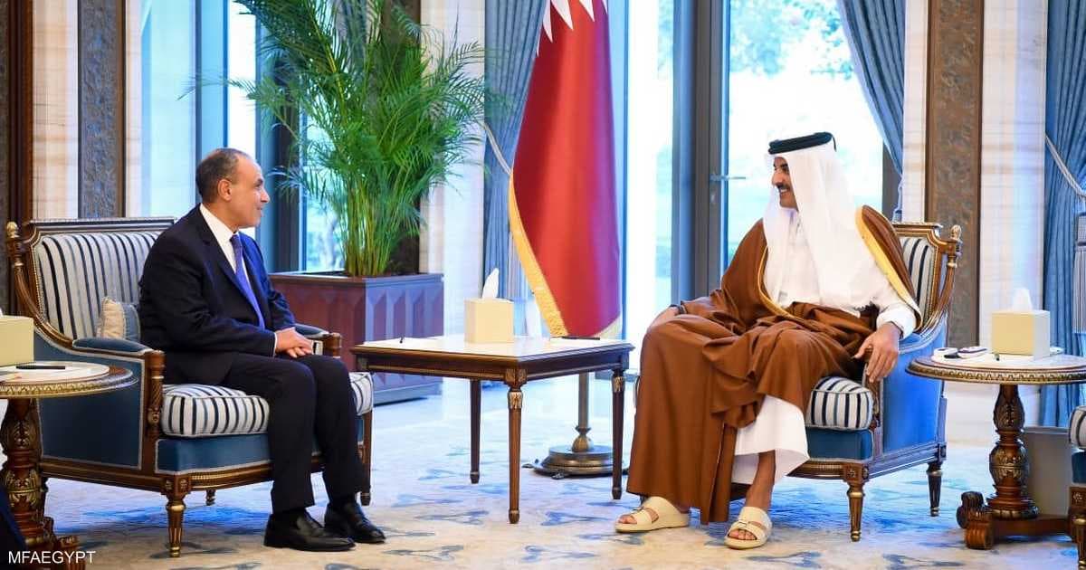 أمير قطر يلتقي وزير الخارجية المصري لبحث التطورات في المنطقة