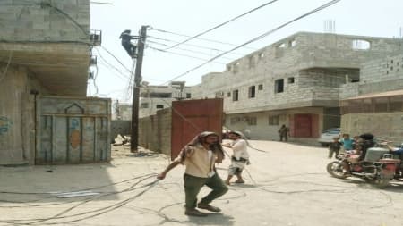 اليمن: ربط عشوائي للكهرباء يضعف الشبكات