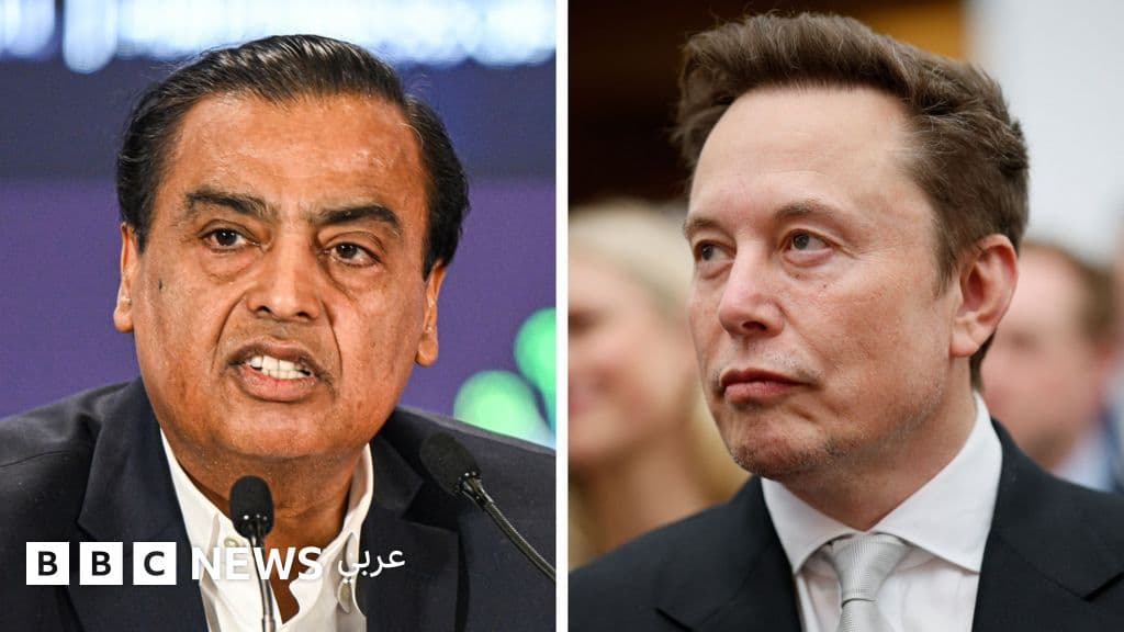 ماسك: أمباني يسيطر على الهند وعرقل خدمات 'ستارلينك'