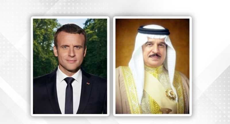ماكرون يجدد دعم فرنسا للبحرين ويؤكد وقوفها ضد الاعتداءات الإيرانية